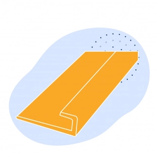 L-образный профиль стальной 200х200х30 мм 08пс ГОСТ 8509-93