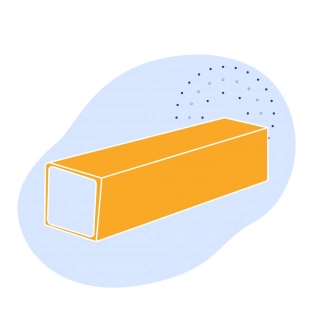 Оцинкованная квадратная труба 35х35х3 мм Ст3сп ГОСТ 8639-82