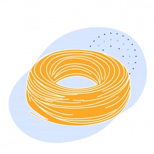 Канат авиационный оцинкованный (Ж) 5 мм 6х7(1+6)+1х7(1+6) ГОСТ 2172-80