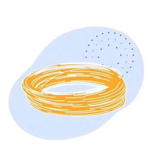 Канат одинарной свивки ЛК-О 2.4 мм ГОСТ 3062-80