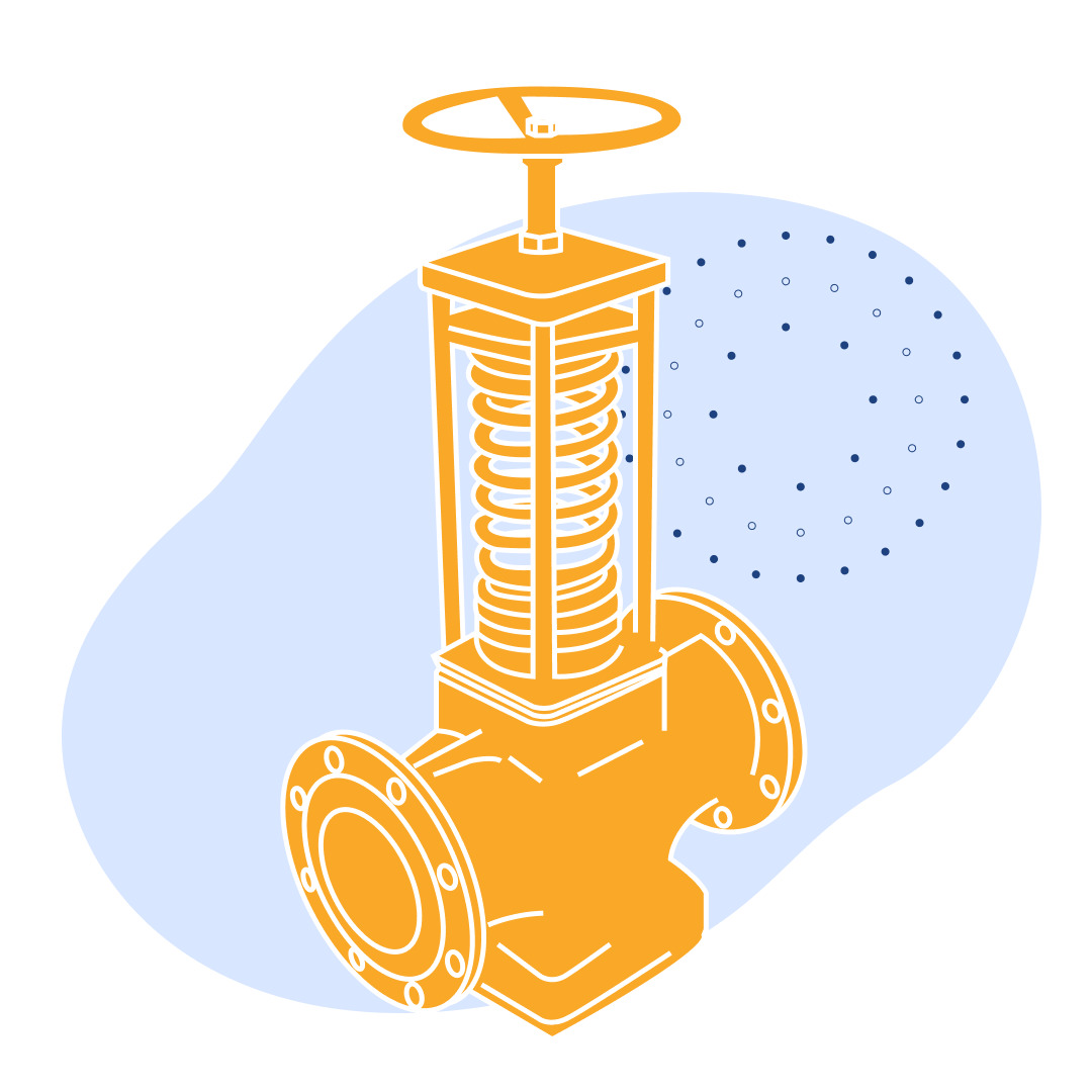 Регулятор давления чугунный фланцевый Ду 80 мм Ру 16 кгс/см2
