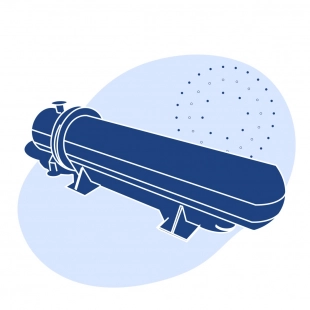Пароводяной подогреватель 792 шт 18.1 Гкал/час 188 т/час 820x4135 мм 108 м2