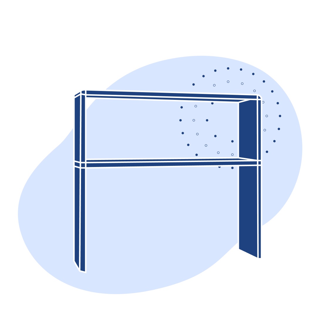 Надстройка открытая 2000 Н-2 Квадро 2000х250х800 мм
